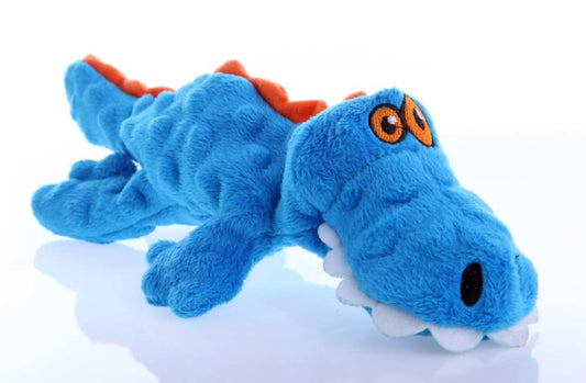 goDog Just For Me Gator with Chew Guard Technology Tough Plush Dog Toy