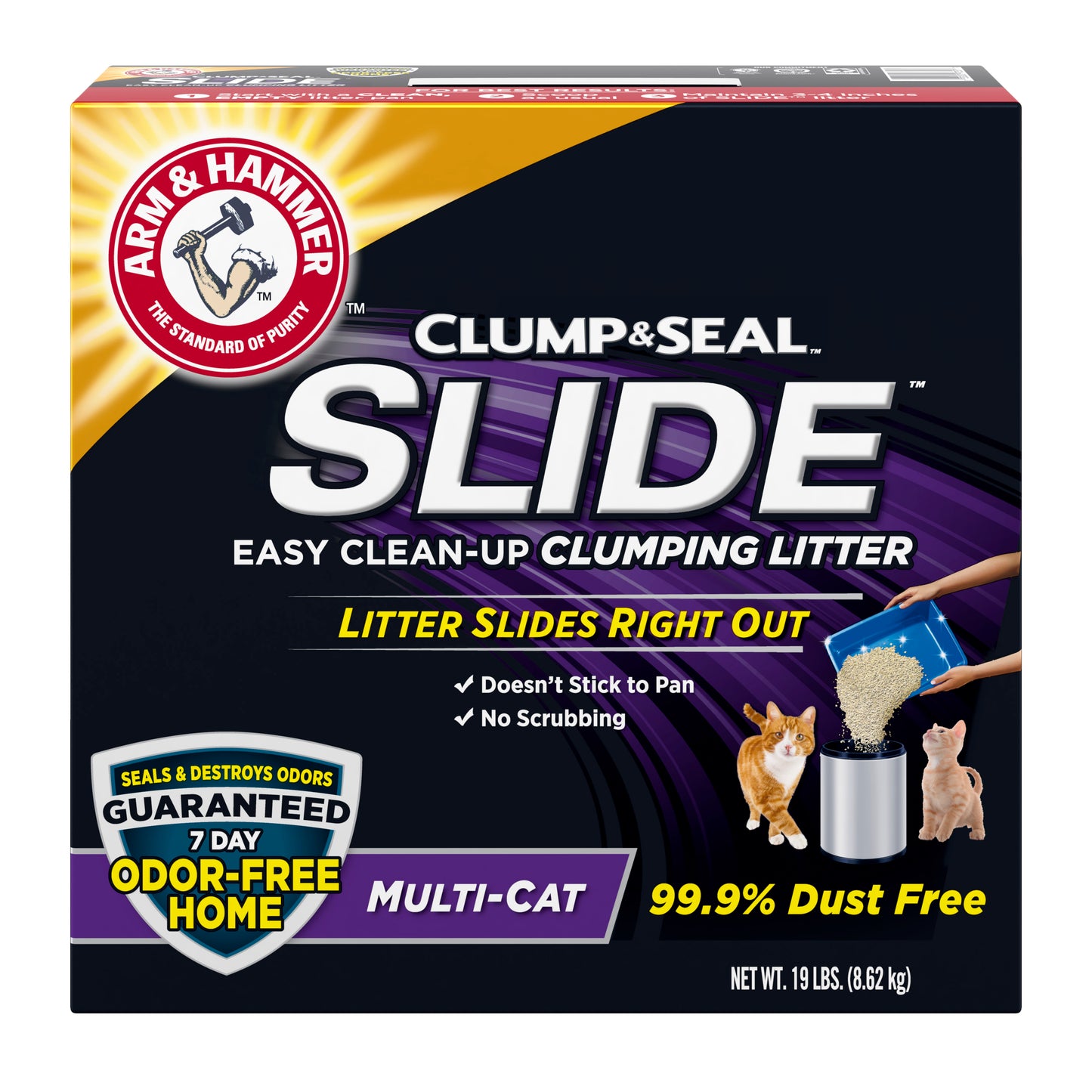 Arm and Hammer Clump and Seal Slide Multi-Cat Cat Litter