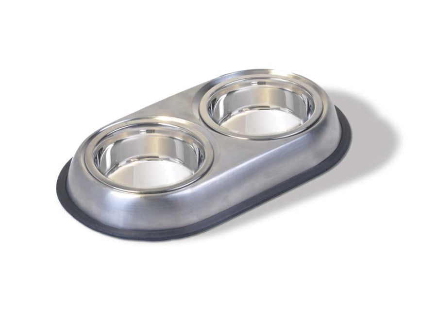 Van Ness Plastics Heavyweight Stainless Steel Double Dish