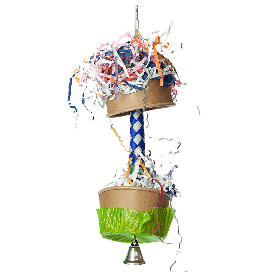A & E Cages Happy Beaks Foraging Cupcake Bird Toy