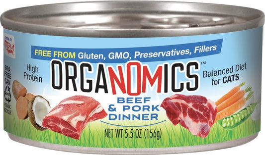 OrgaNOMics Beef & Pork Dinner Canned Cat Food