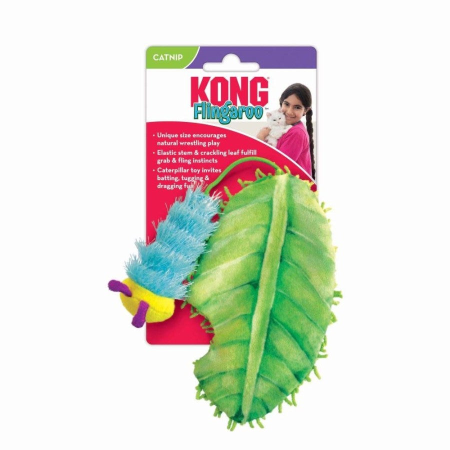 KONG Flingaroo CATerpillar Catnip Toy