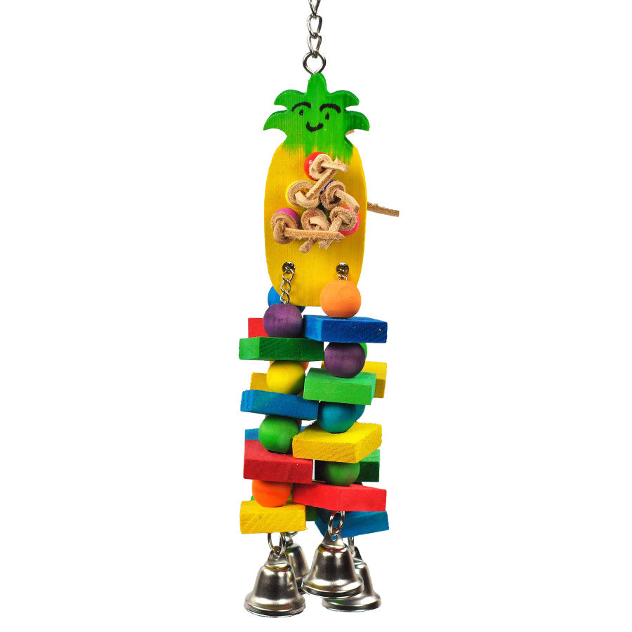 A & E Cages Happy Beaks Pineapple Bird Toy