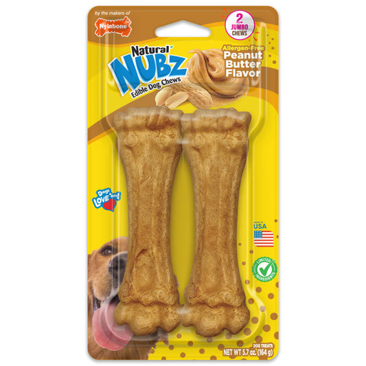 Nylabone Nubz Peanut Butter Dog Chew Treats