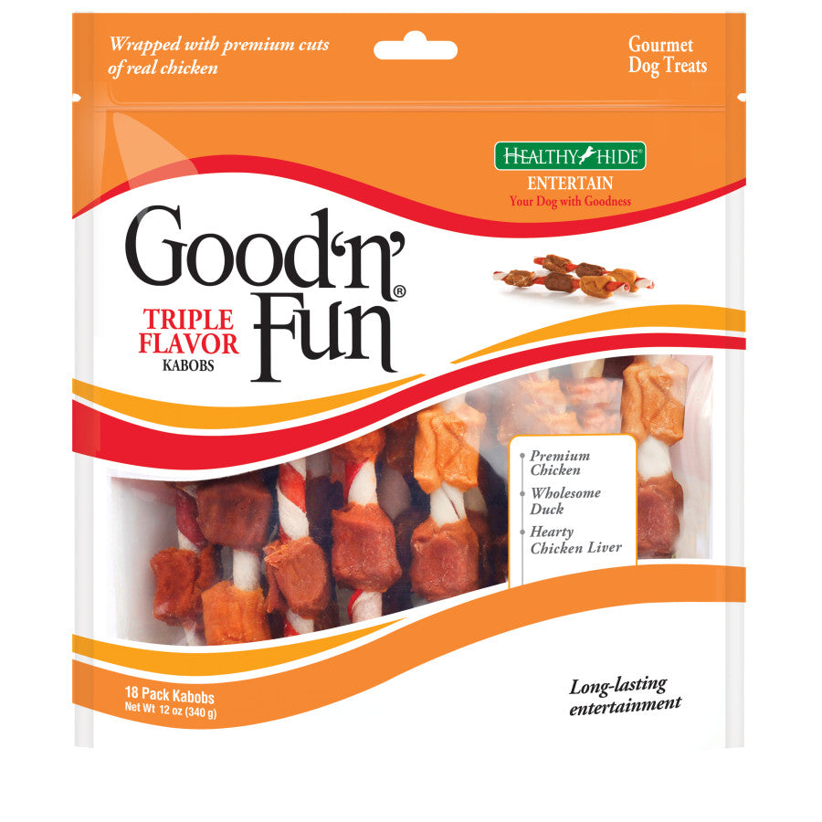 Salix Good 'N' Fun Triple Flavor Kabob Dog Treats