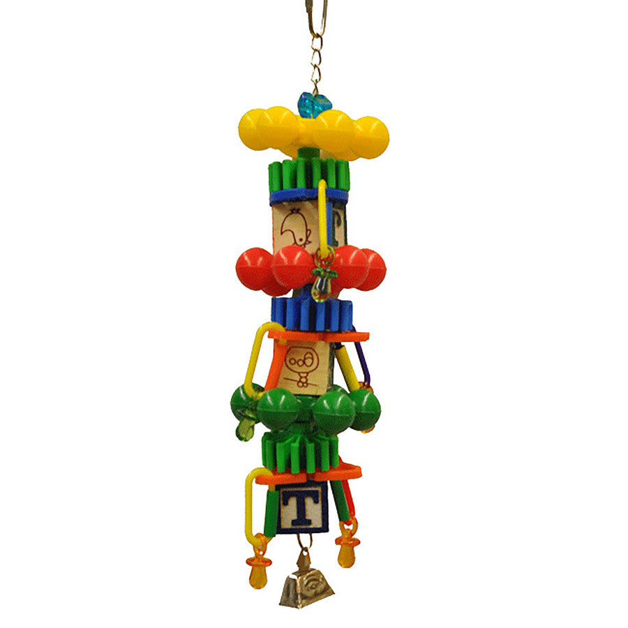 A & E Cages Happy Beaks Spin Tower Bird Toy