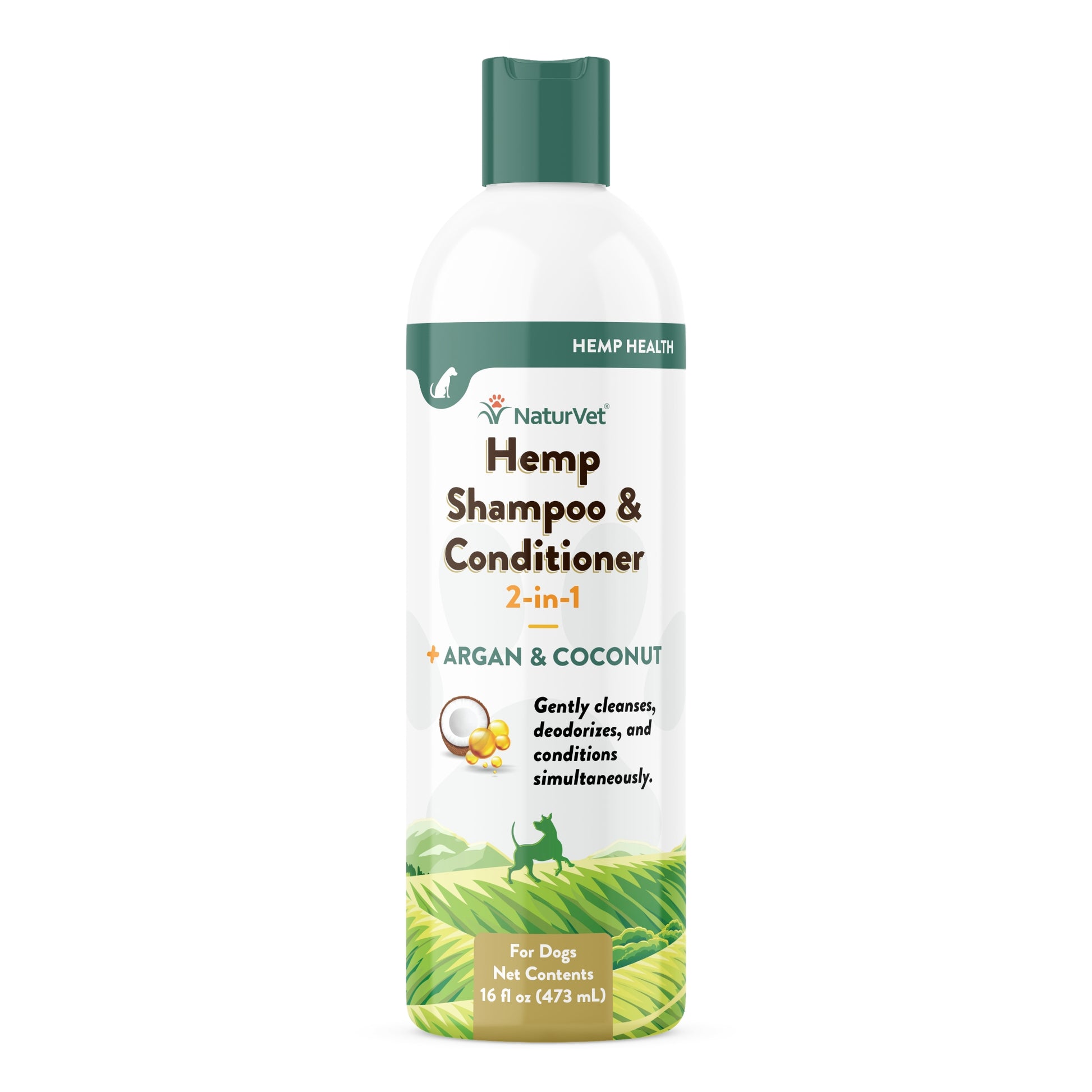 NaturVet Hemp 2-in-1 Shampoo and Conditioner - 1ea/16 oz