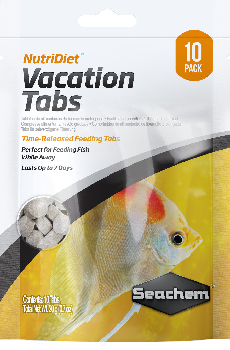 Seachem Laboratories Seachem NutriDiet Vacation Time-Released Tabs Fish Food