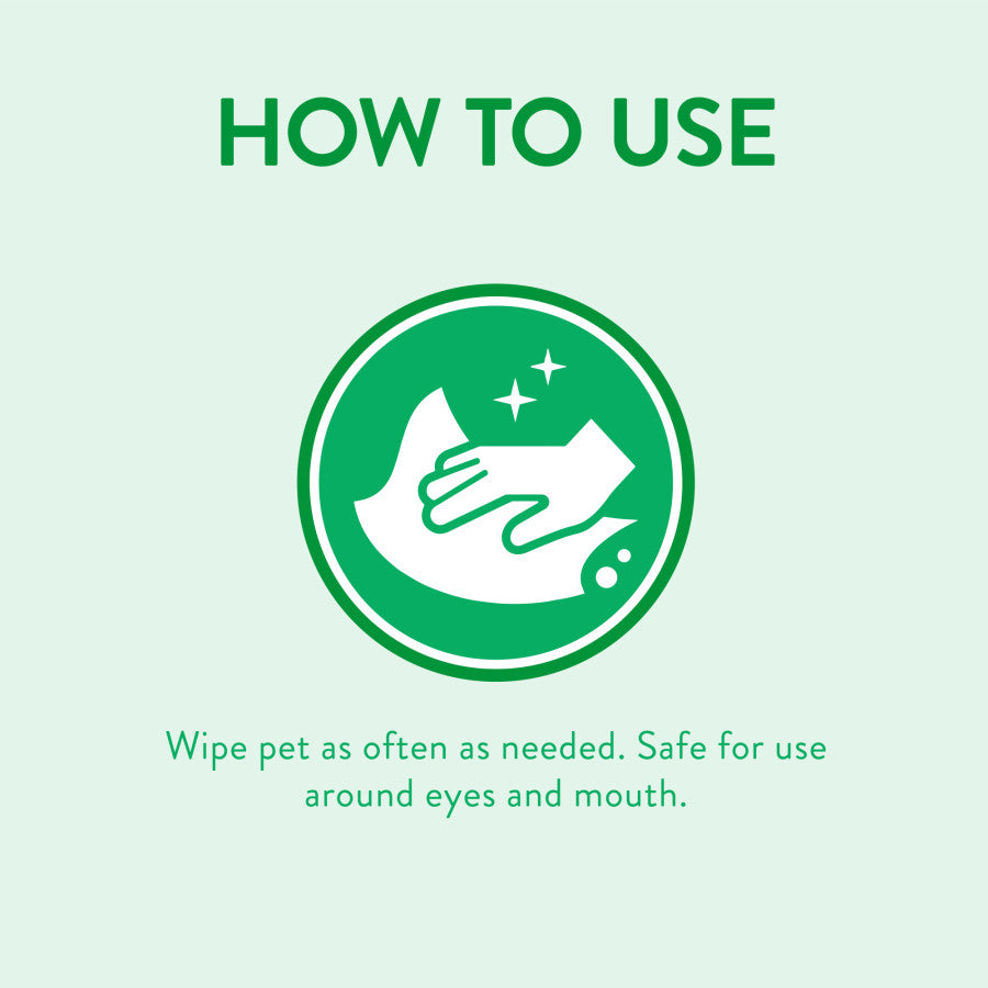 TropiClean Papaya & Coconut All-Purpose Pet Wipes.