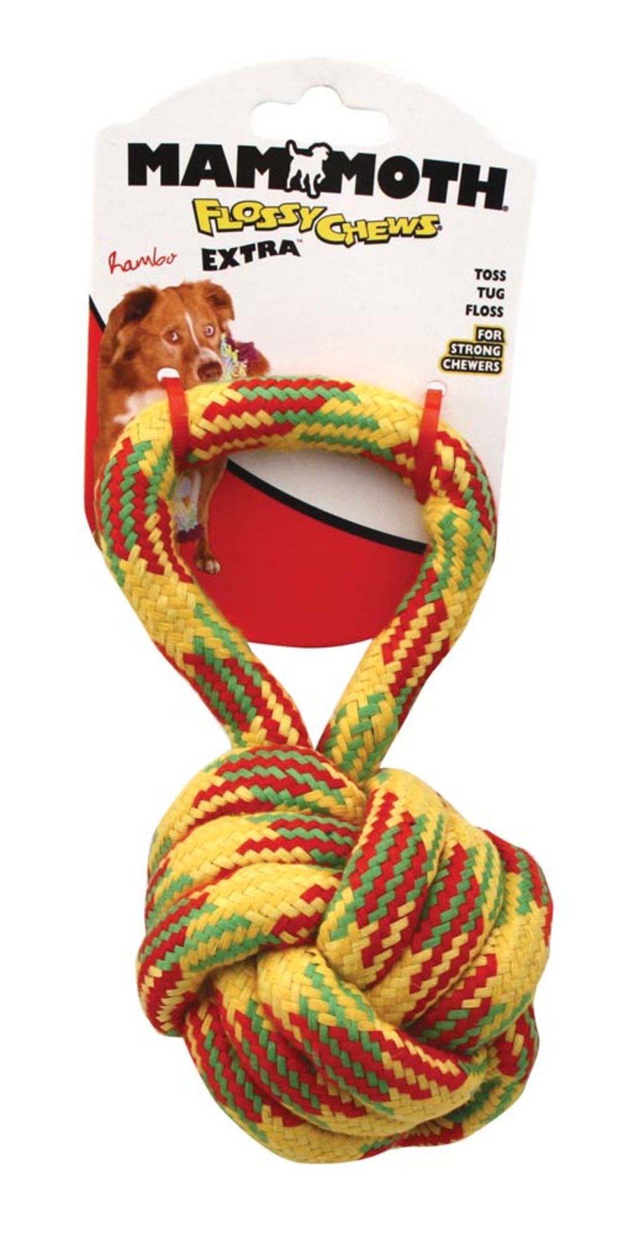 Mammoth Pet Products EXTRA Monkey Fist With Handle Dog Toy