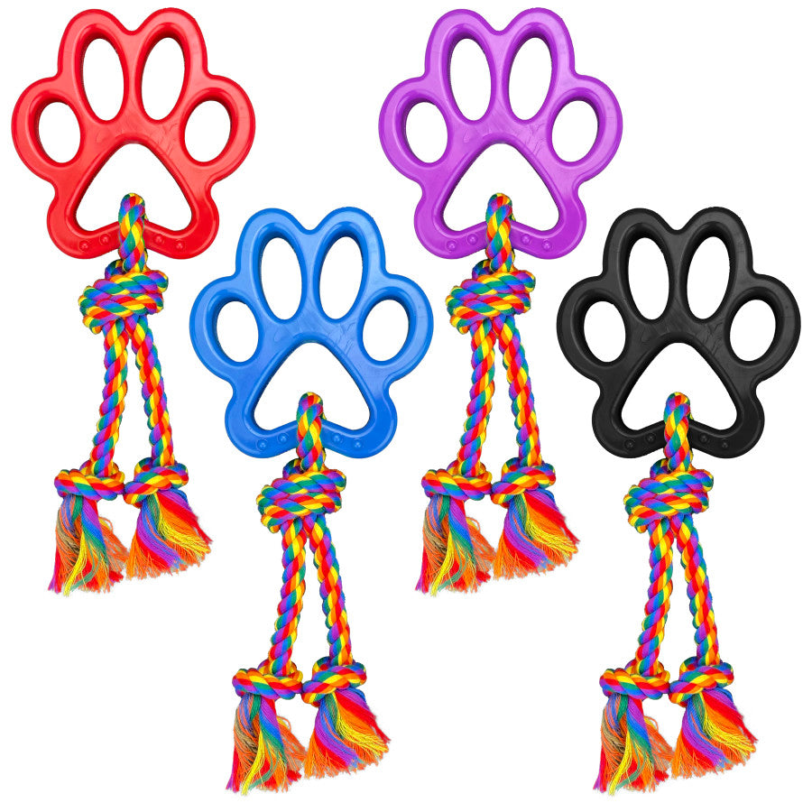 Multipet Tug-A-Paw with Rope Dog Toy