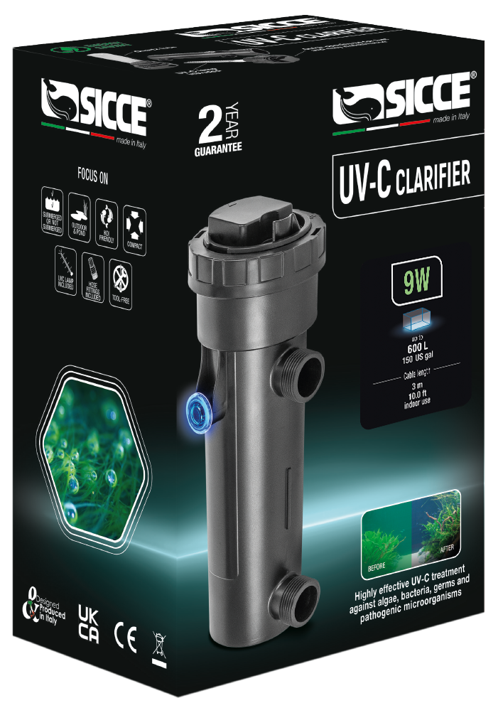 Sicce UV-C Clarifier 9W Aquarium