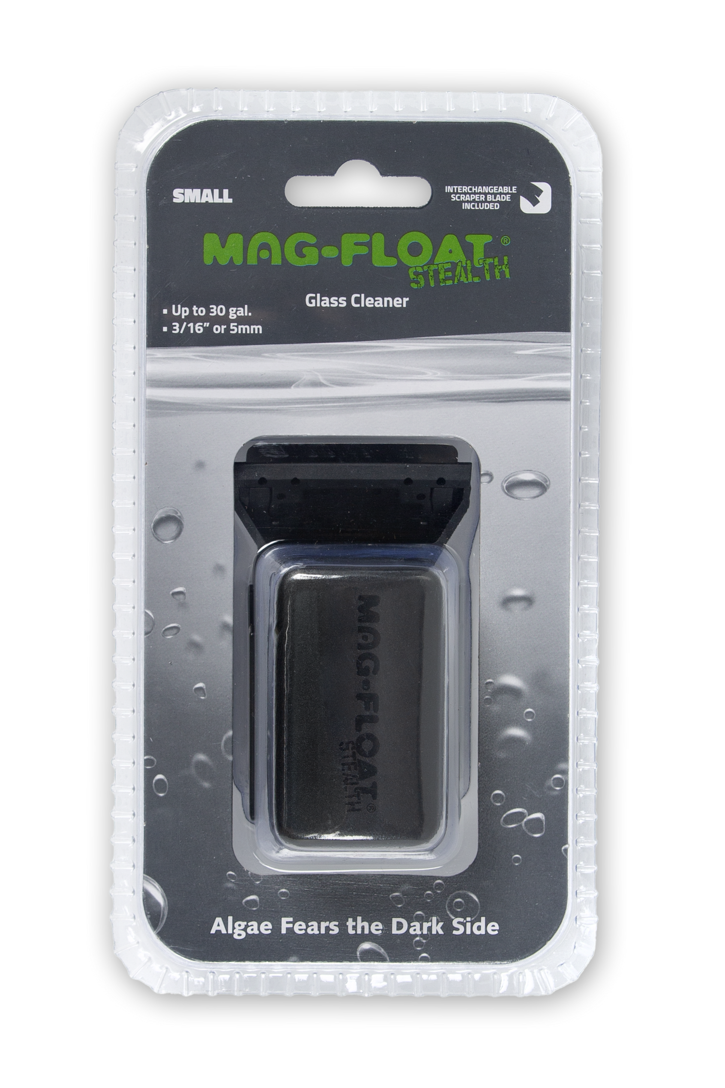 Mag Float Mag-Float Stealth Glass Aquarium Cleaner - 3/16" - 5mm (Small)