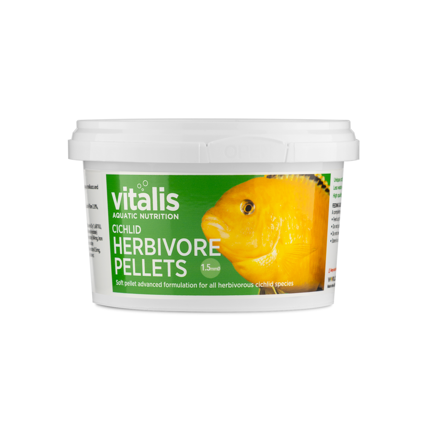 Fritz Vitalis Cichlid Herbivore Pellets 1.5mm 140 gm