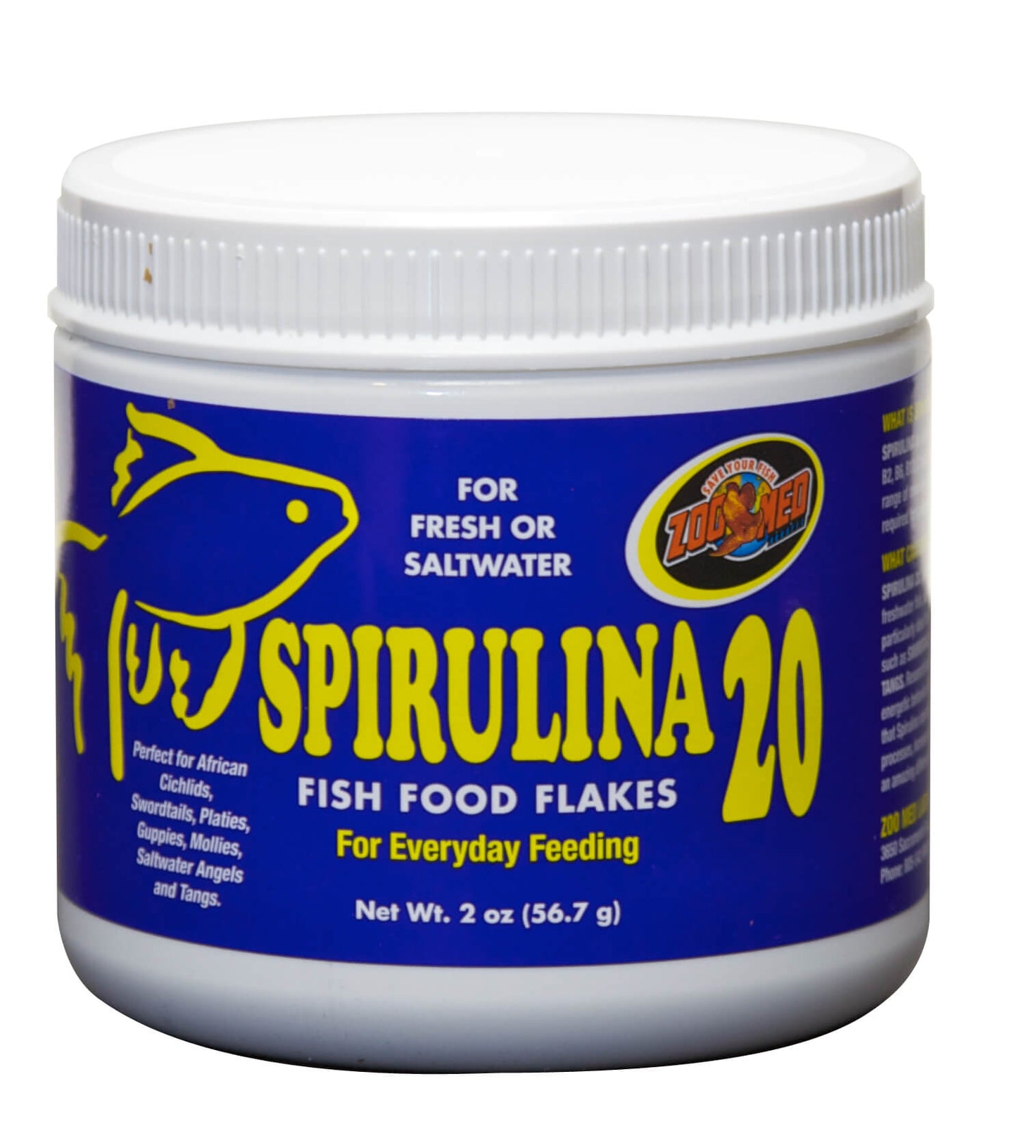 Zoo-Med Spirulina 20 Flakes