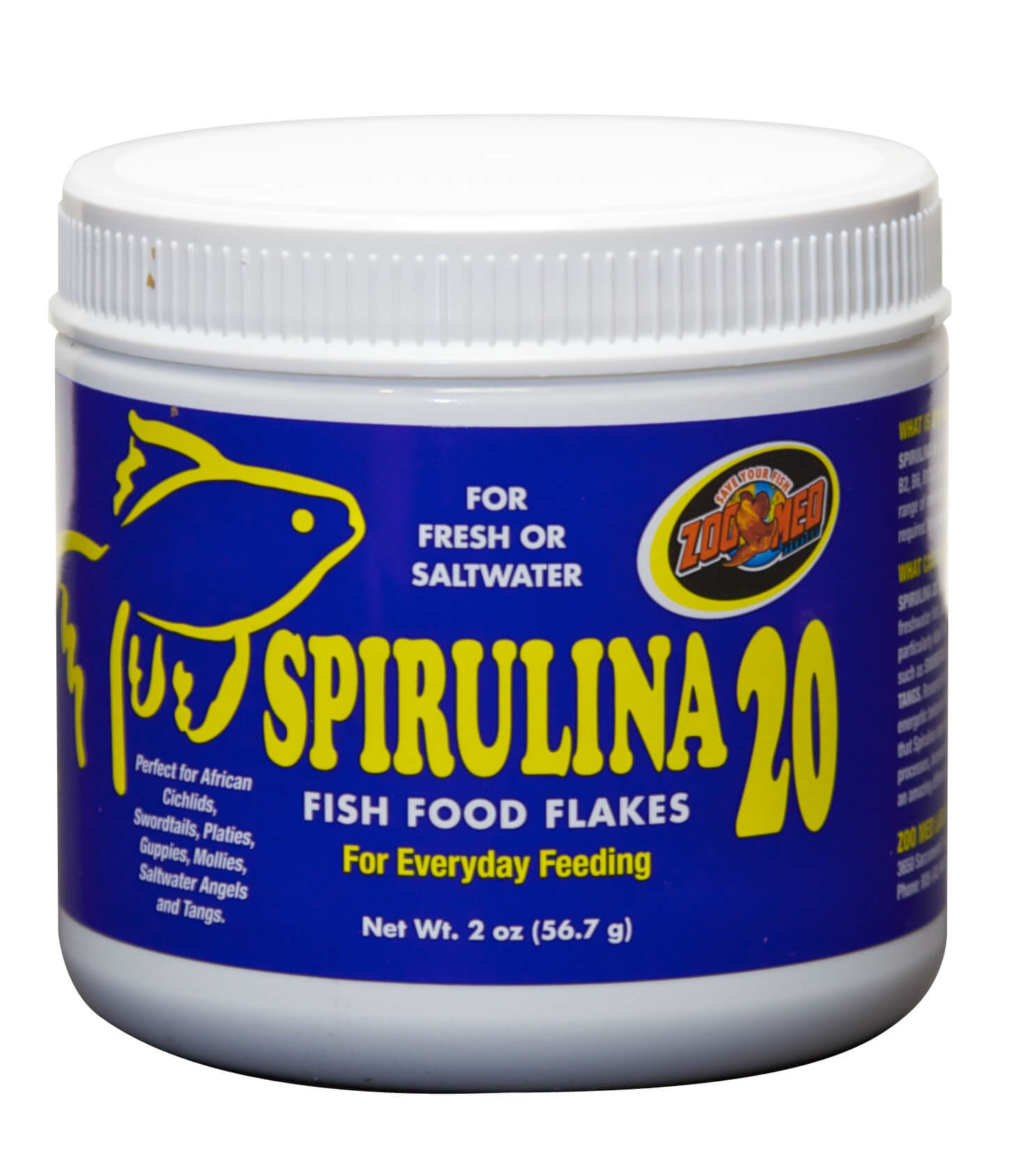 Zoo-Med Spirulina 20 Flakes