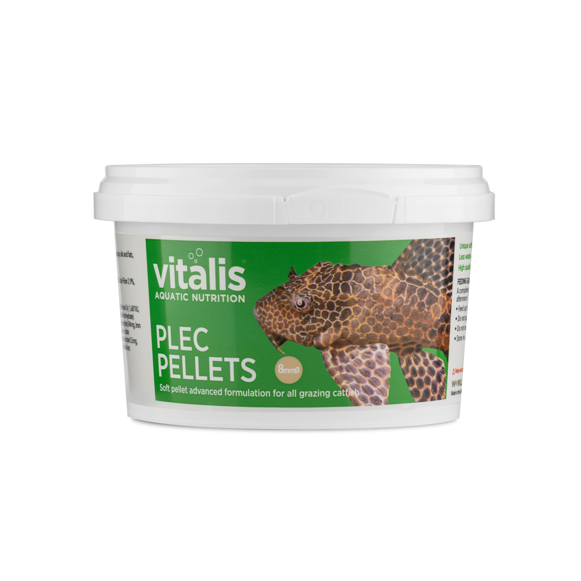 Fritz Vitalis Pleco Pellets 8mm 1.8 KG -STORE USE