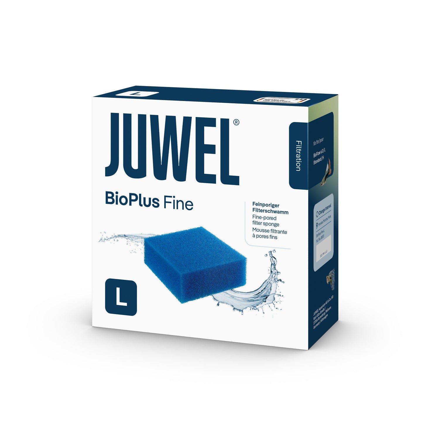 Juwel bioPlus fine L (Standard) - Fine-pored filter sponge