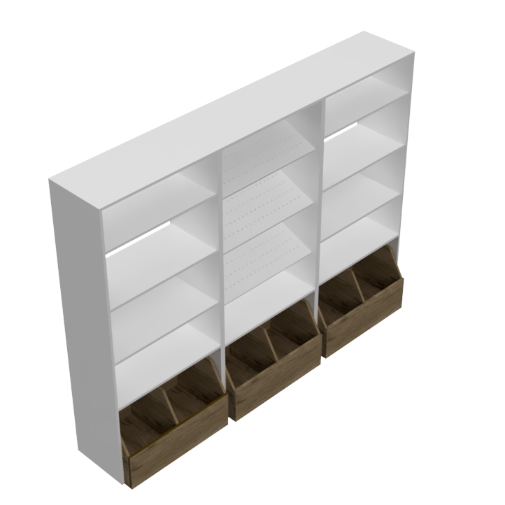 DFW Marketing Deco Series Retail Unit with Rolling Rock Bin