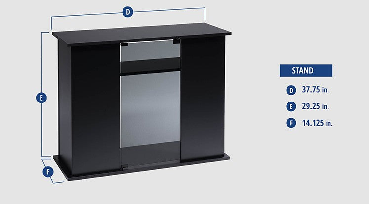 Marineland Black Modern Stand - 36x13