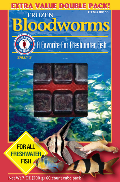 San Francisco Bay Bloodworms Cube (Frozen)