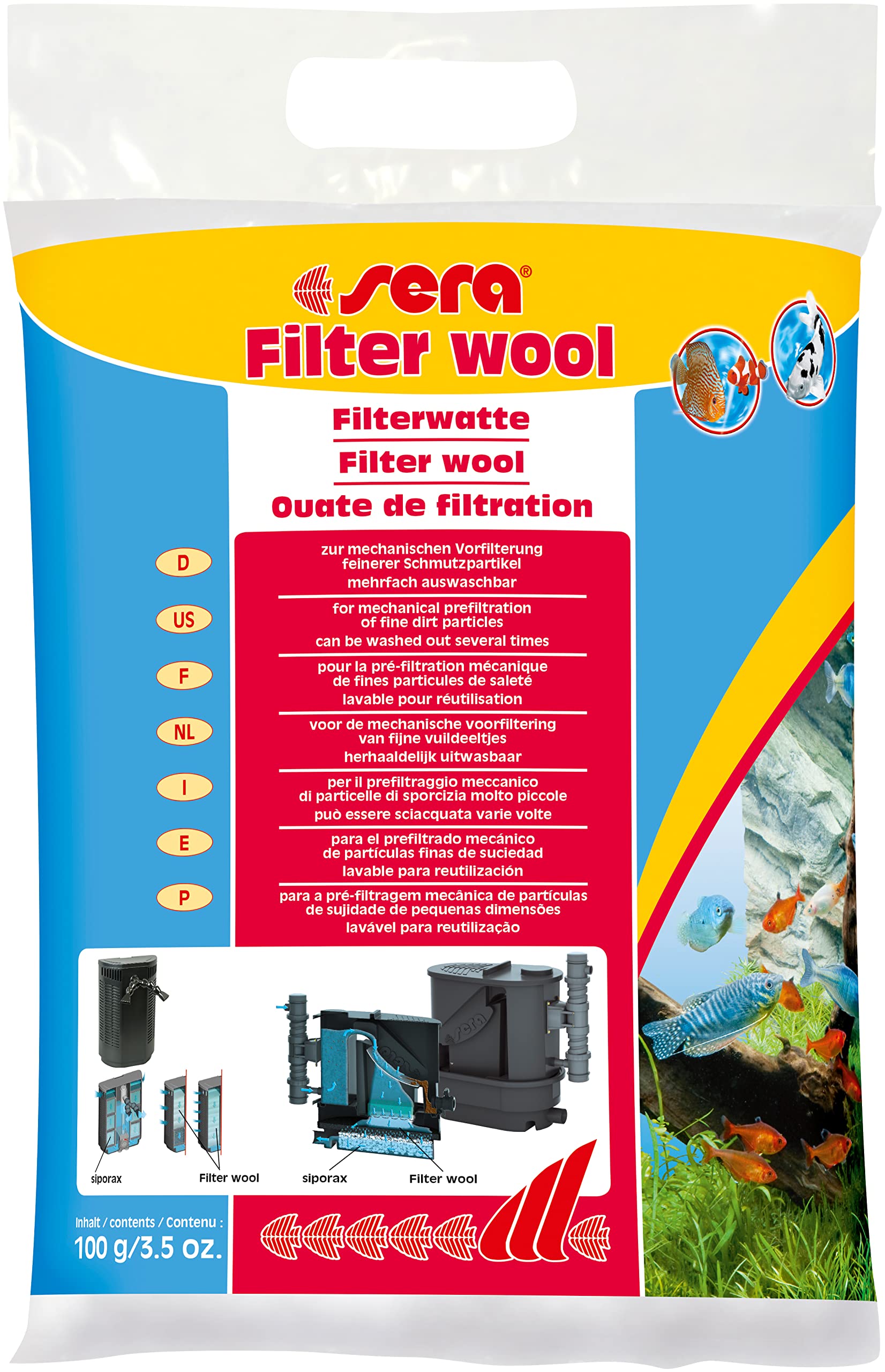 Sera filter wool 100 g