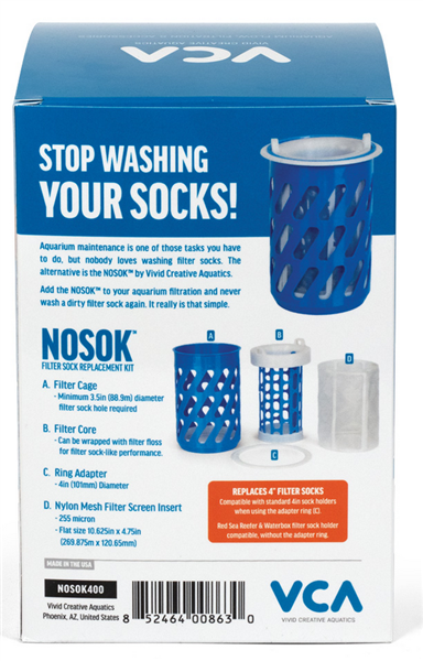 VCA 4in NOSOK Filter Sock Replacement Kit