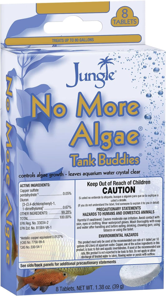 Jungle Tablets - Tank Buddies No More Algae Water Clarifier