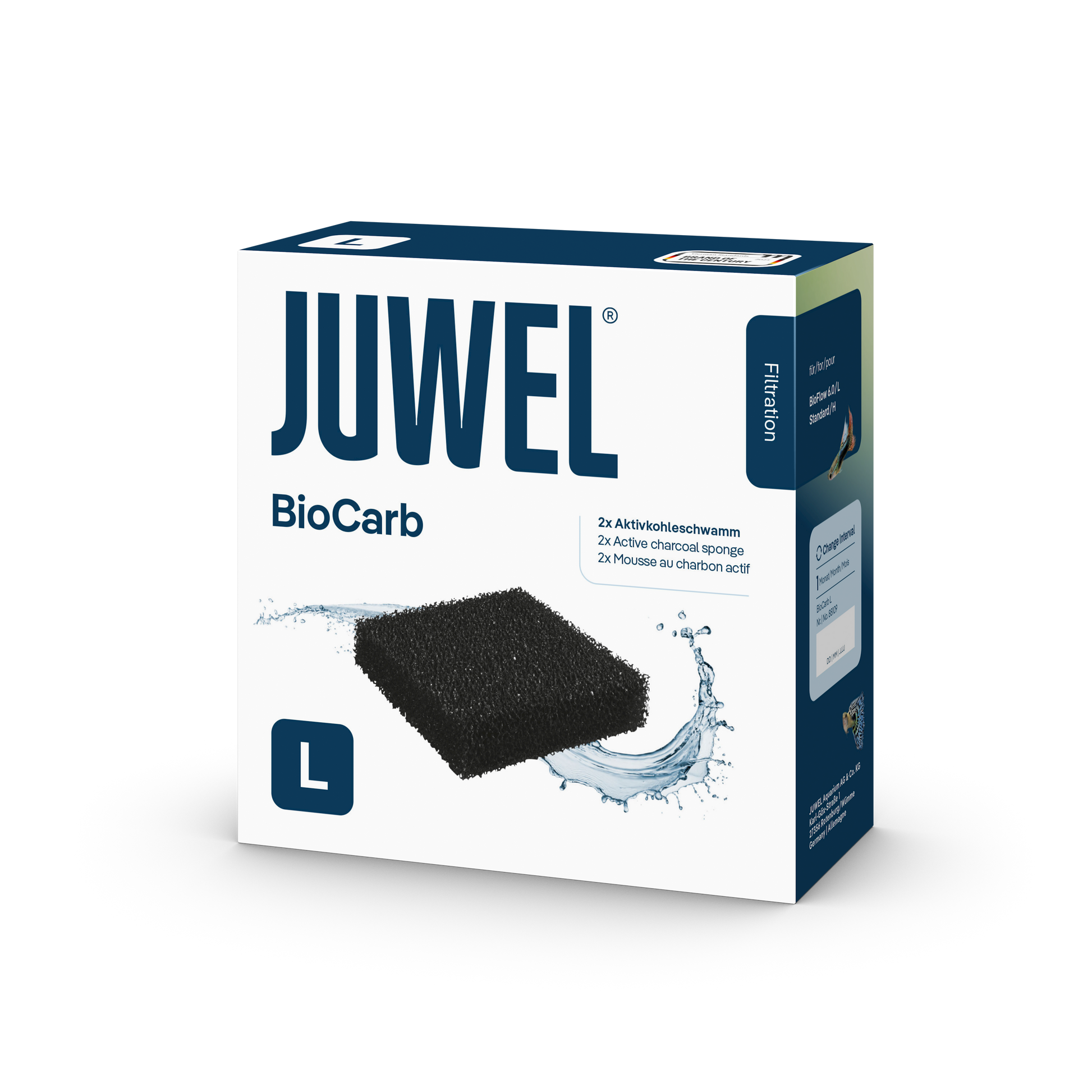 Juwel bioCarb L (Standard) - Active charcoal sponge