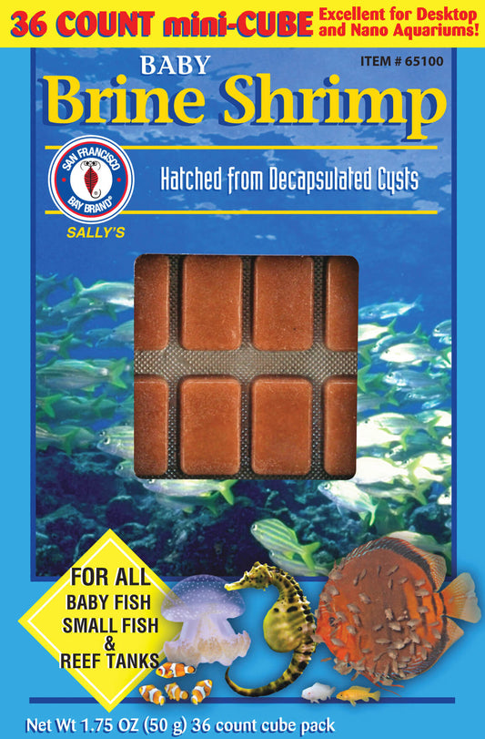 Baby Brine Shrimp Cubes 1.75oz (Frozen)