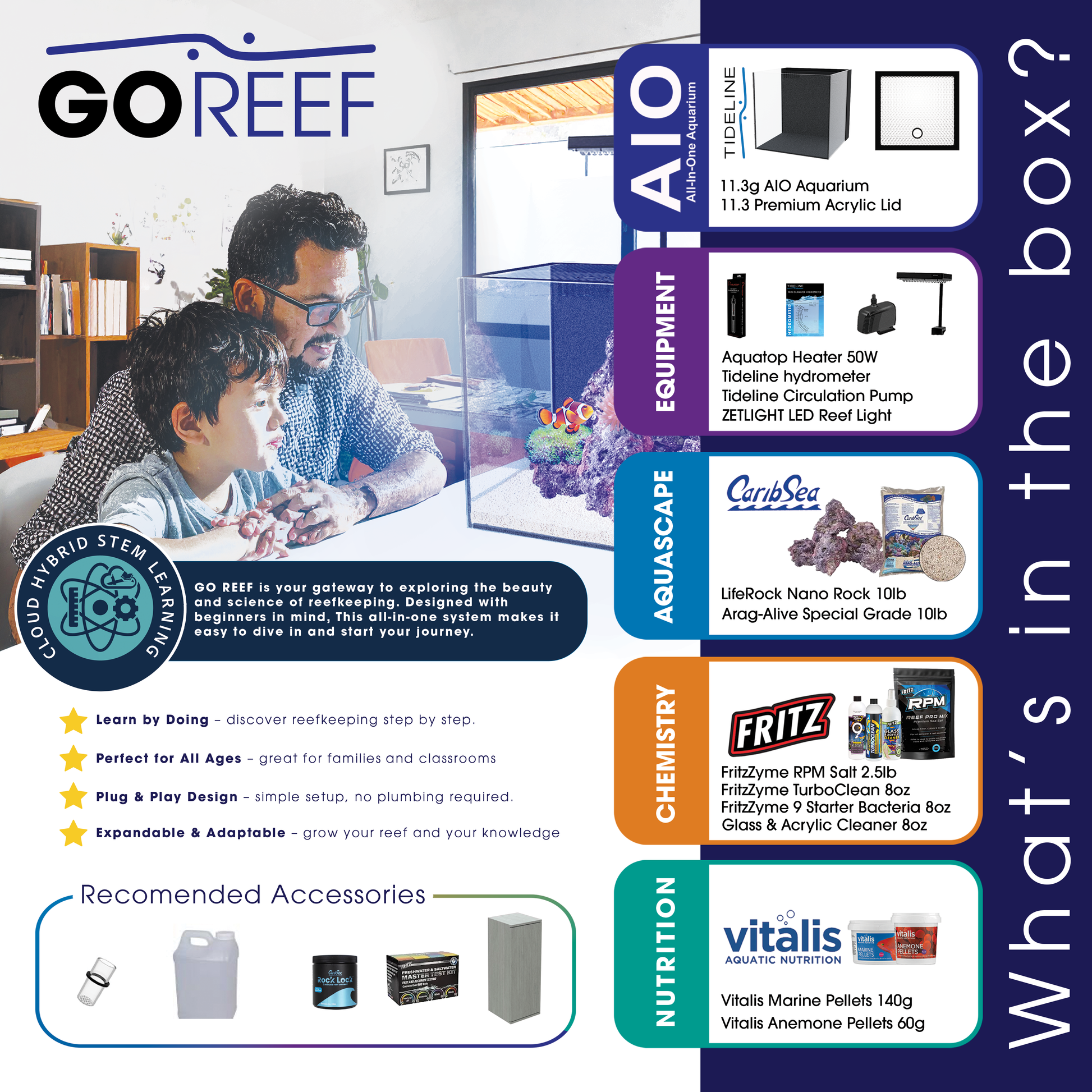Tideline Go Reef 11.3 Aquarium System