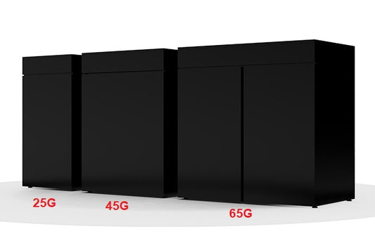 AIO 45 Gallon Black Cabinet Stand