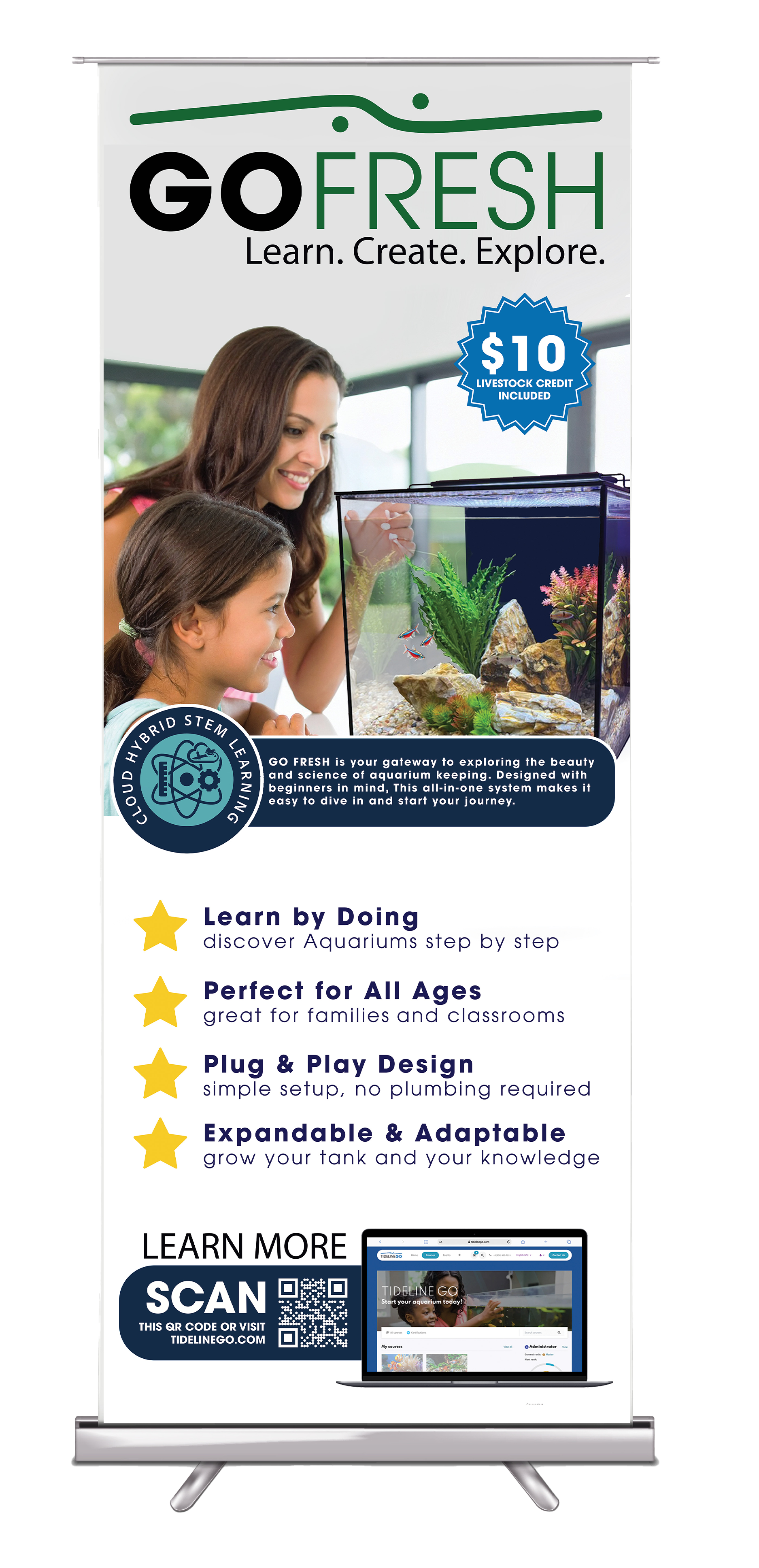 DFW Marketing Go Fresh Retractable Banner