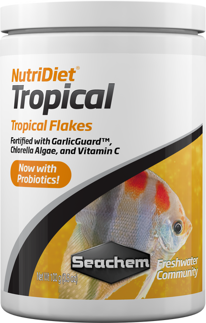 Seachem Laboratories Seachem NutriDiet Tropical Flakes w/Probiotics