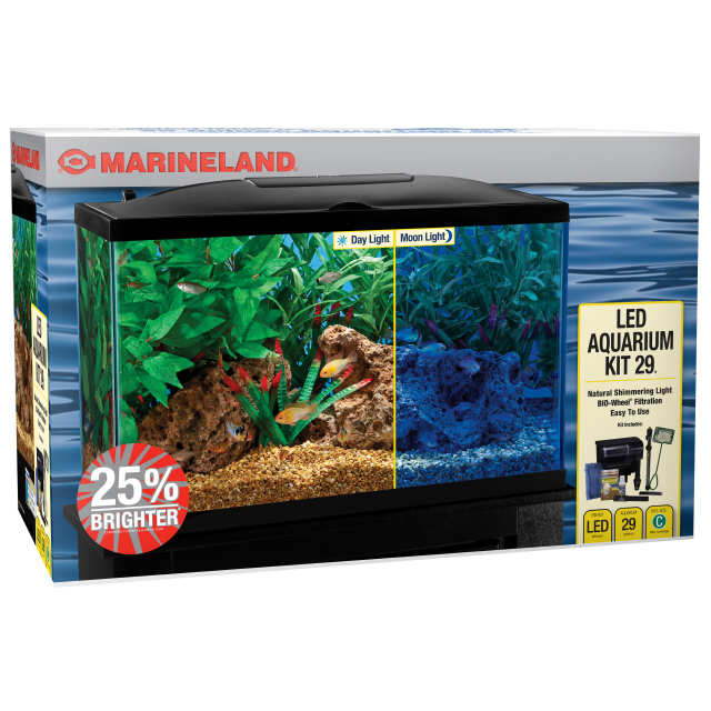 Marineland BIO-Wheel LED Aquarium 29