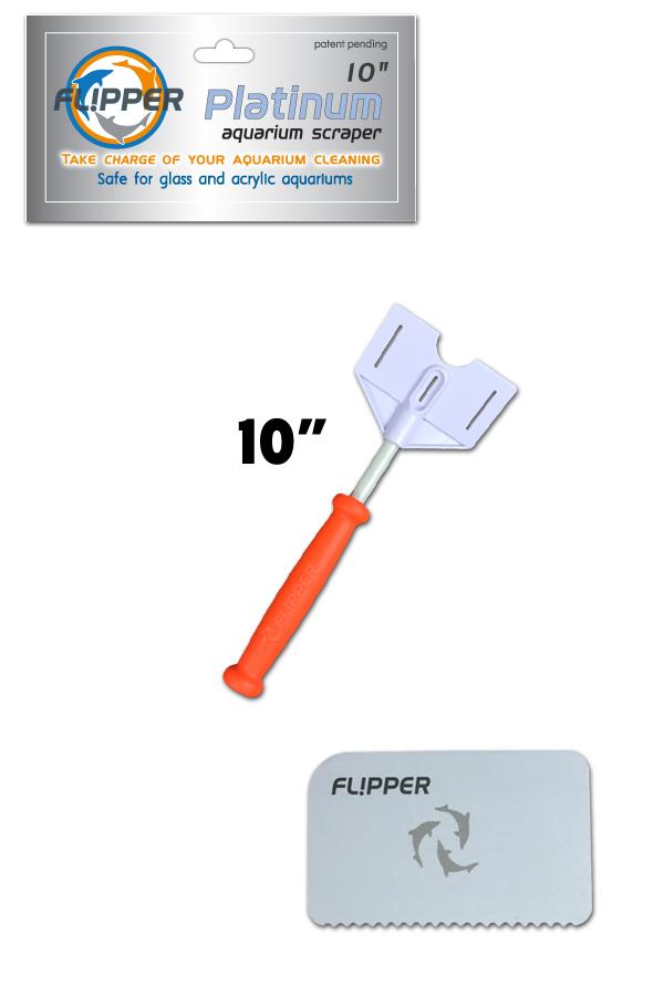 Flipper Platinum Aquarium Scraper 10"