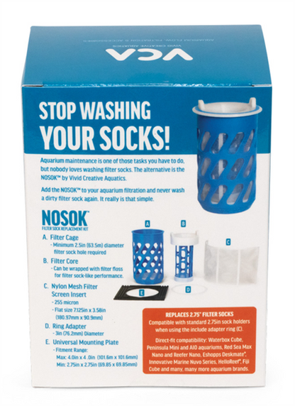 VCA 2.75in NOSOK Filter Sock Replacement Kit