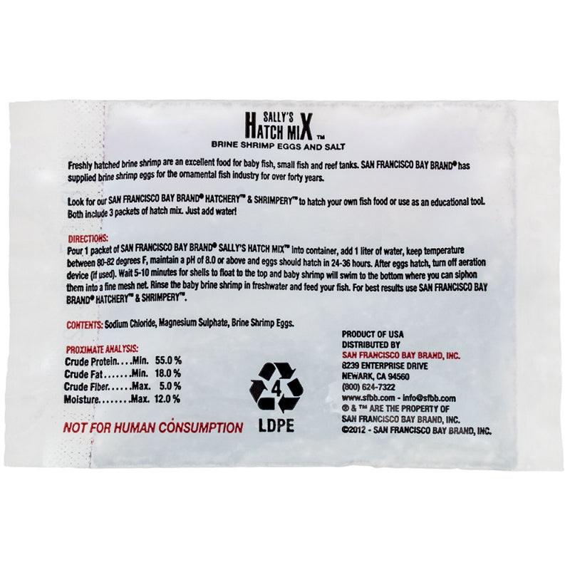San Francisco Bay Brineshrimp Egg Hatch Mix - 3pk