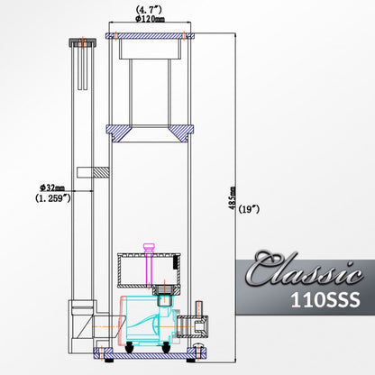 Reef Octopus Classic 110-SS Protein Skimmer