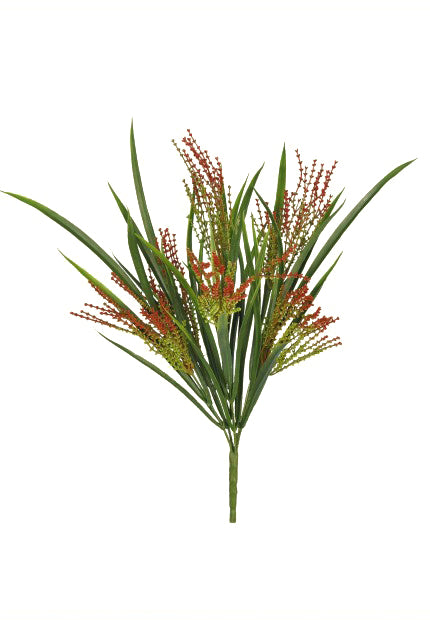 Tideline Naturescapes 13" Wild Grass Mix Bush x 6 Green / Red