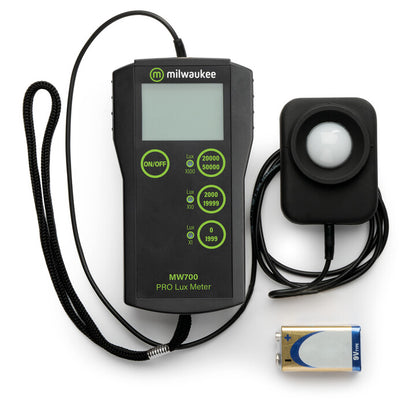 Milwaukee Instruments MW700 LUX Light Meter w/Sensor