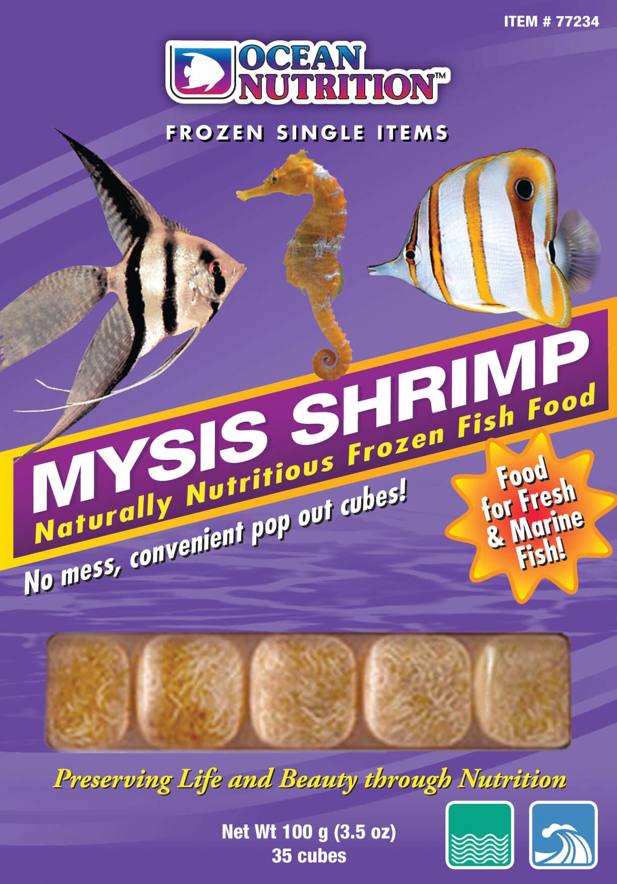 Mysis Shrimp Cube Tray (Frozen) 3.5oz