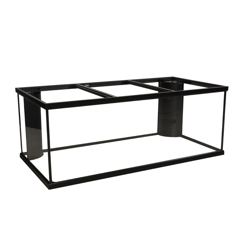 Marineland Corner-Flo 150G Aquarium (2 overflows), 72" x 18" x 27" (Black)