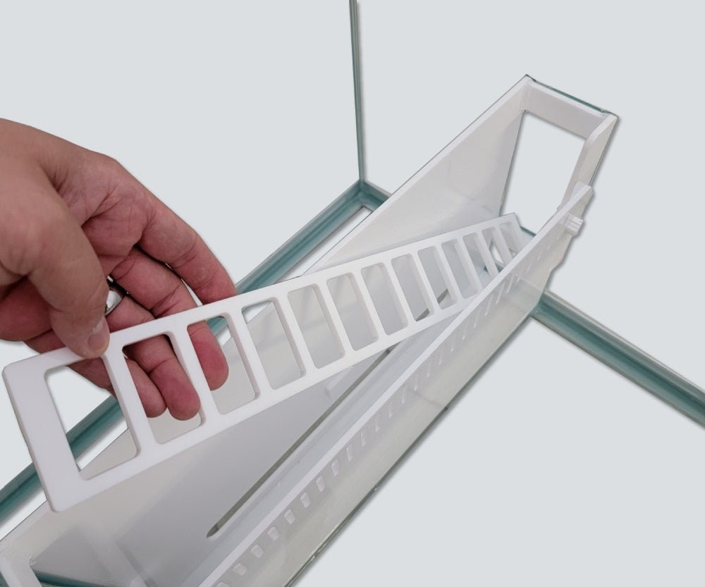 OceanVue PRO 48" Rimless Glass Sump - White
