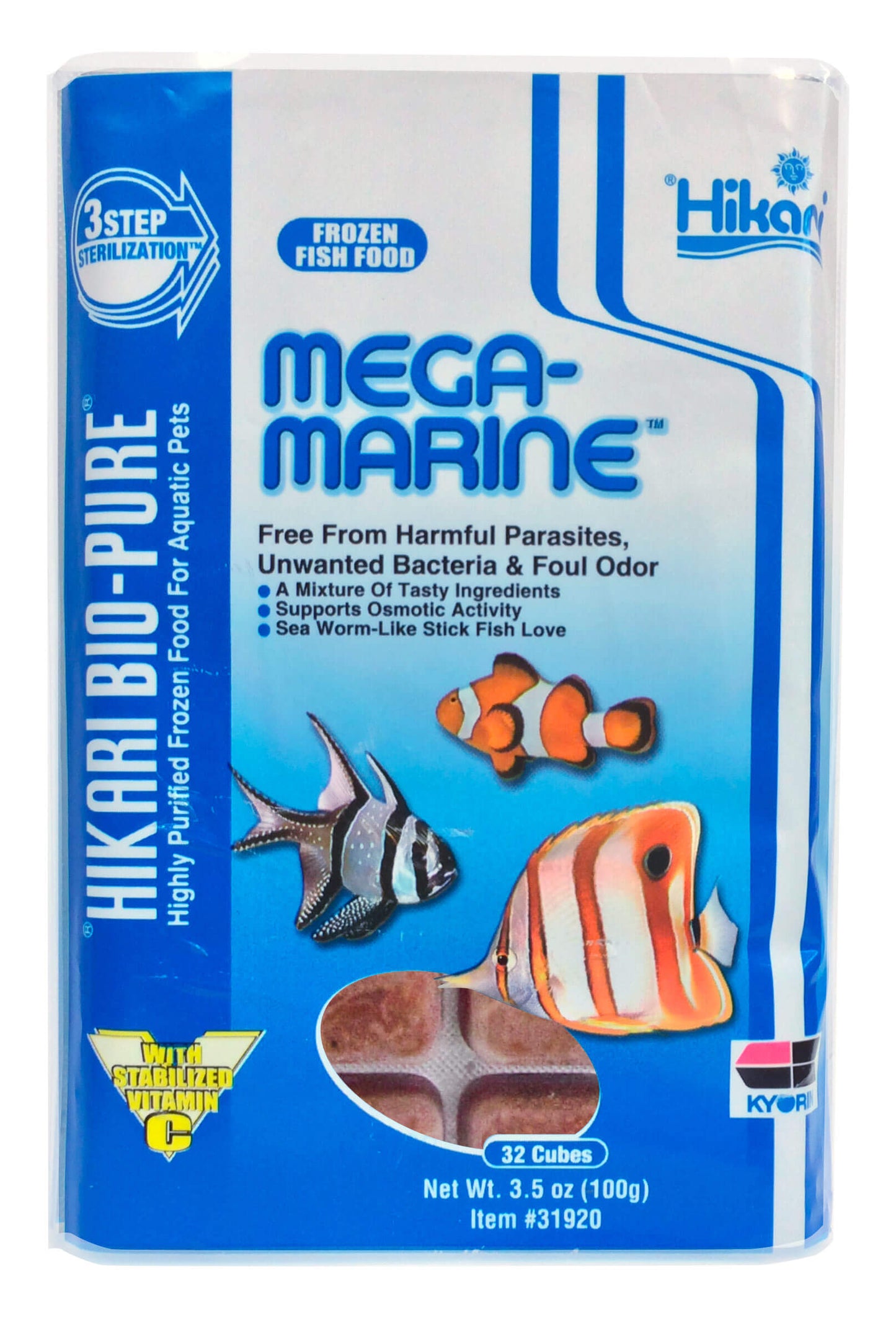 Bio-Pure Mega-Marine 3.5oz (32 Cubes)