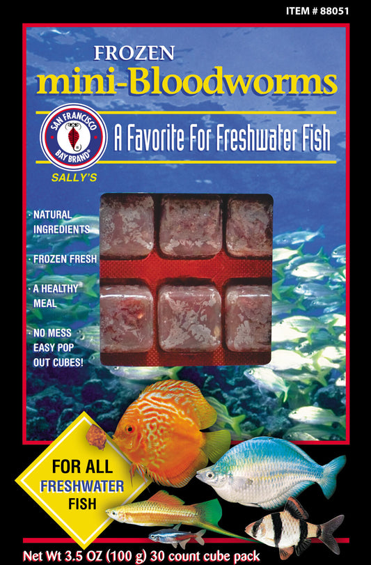 Mini-BloodWorm Cubes 3.5oz (Frozen)
