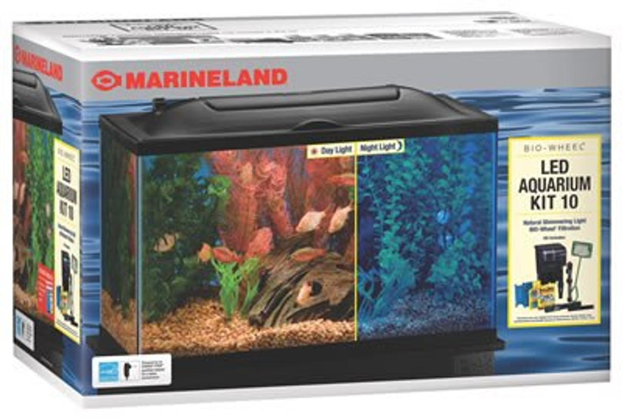 Marineland BIO-Wheel LED Aquarium Kit 10