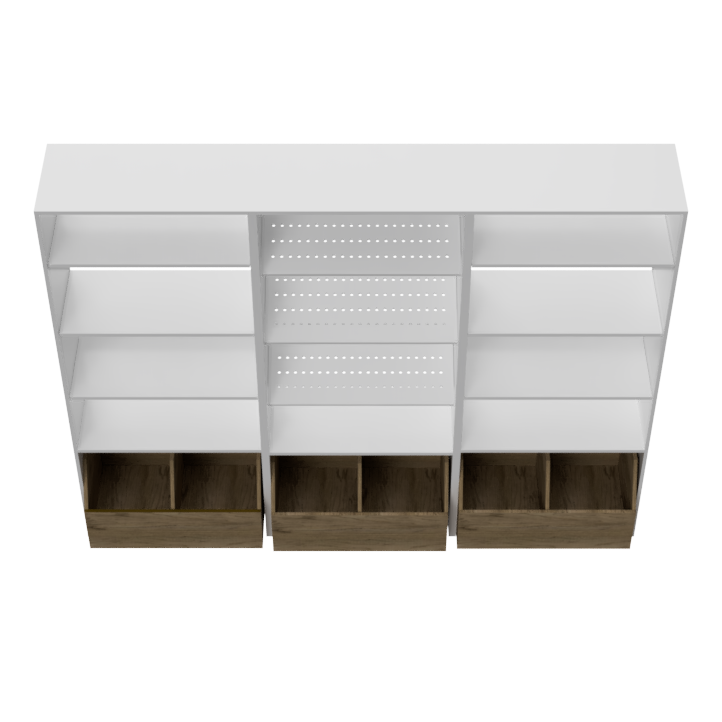 DFW Marketing Deco Series Plant Unit with Rolling Rock Bin