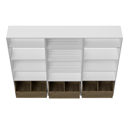 DFW Marketing Deco Series Plant Unit with Rolling Rock Bin