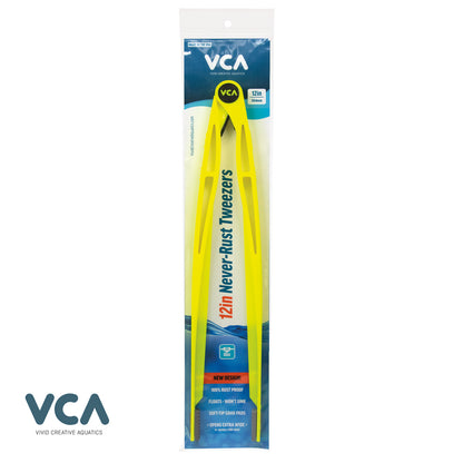 VCA Never-Rust Tweezers 12" UV Yellow